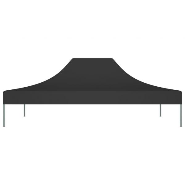 Partyzelt-Dach 4x3 m Schwarz 270 g/m²