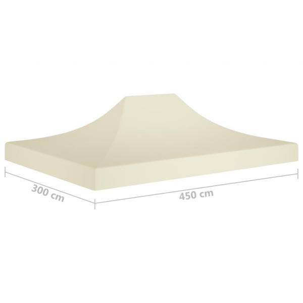 Partyzelt-Dach 4,5x3 m Creme 270 g/m²