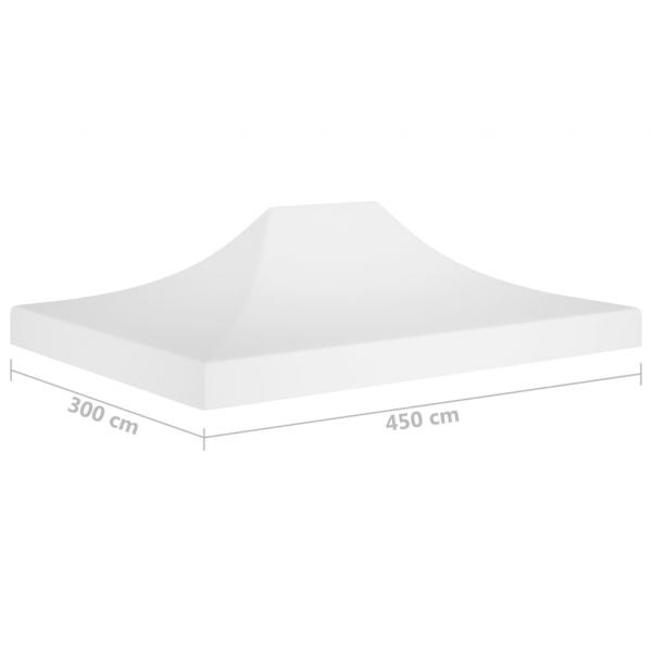 Partyzelt-Dach 4,5x3 m Weiß 270 g/m²