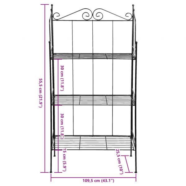 Esschert Design Regal 3 Böden L