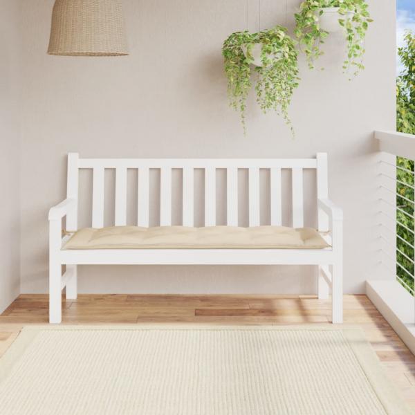 ARDEBO.de - Gartenbank-Auflage Beige 150x50x7 cm Oxford-Gewebe