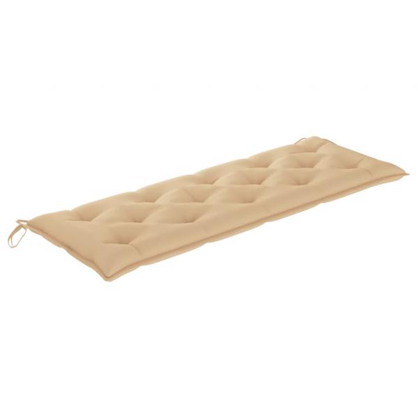 Gartenbank-Auflage Beige 150x50x7 cm Oxford-Gewebe