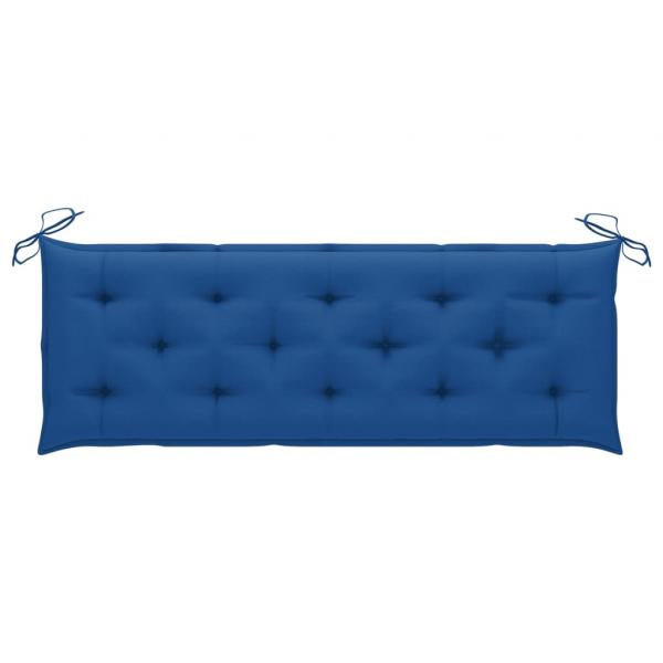 Gartenbank-Auflage Blau 150x50x7 cm Oxford-Gewebe