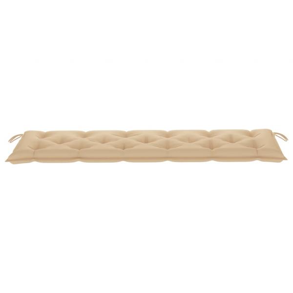 Gartenbank-Auflage Beige 180x50x7 cm Oxford-Gewebe