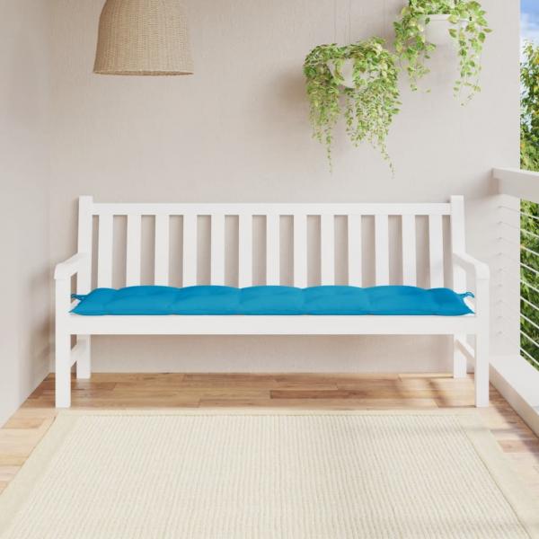 ARDEBO.de - Gartenbank-Auflage Hellblau 180x50x7 cm Oxford-Gewebe