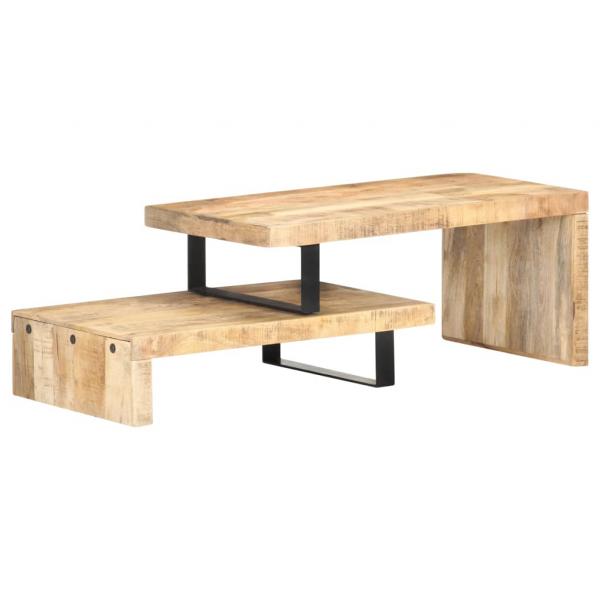 ARDEBO.de - 2-tlg. Couchtisch-Set Massivholz Mango 