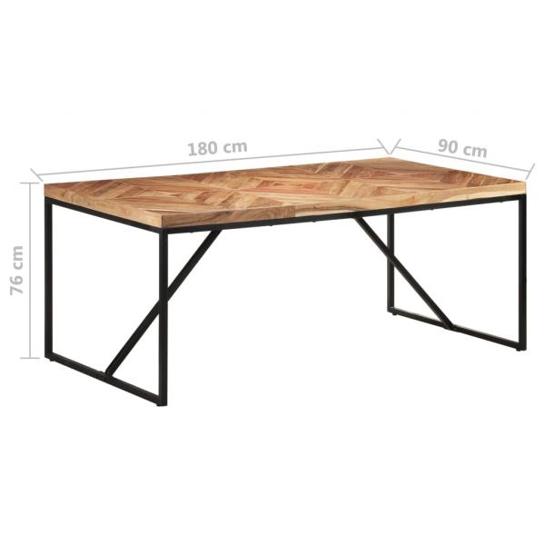 Esstisch 180x90x76 cm Akazie und Mango Massivholz