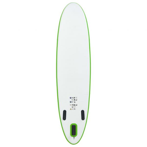 Aufblasbares Stand Up Paddle Board Set Grün und Weiß