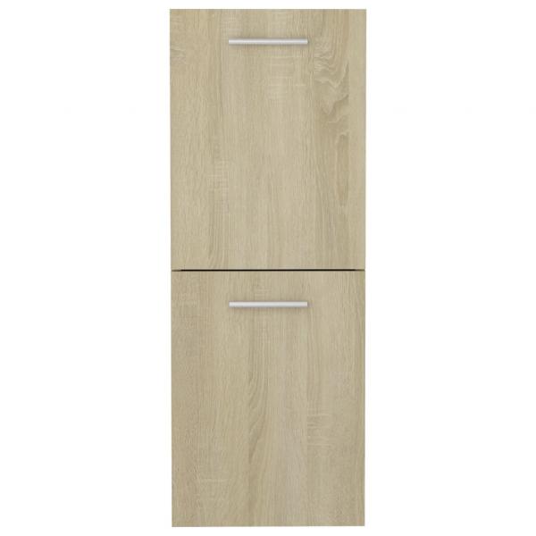 Badezimmerschrank Sonoma-Eiche 30x30x80 cm Holzwerkstoff