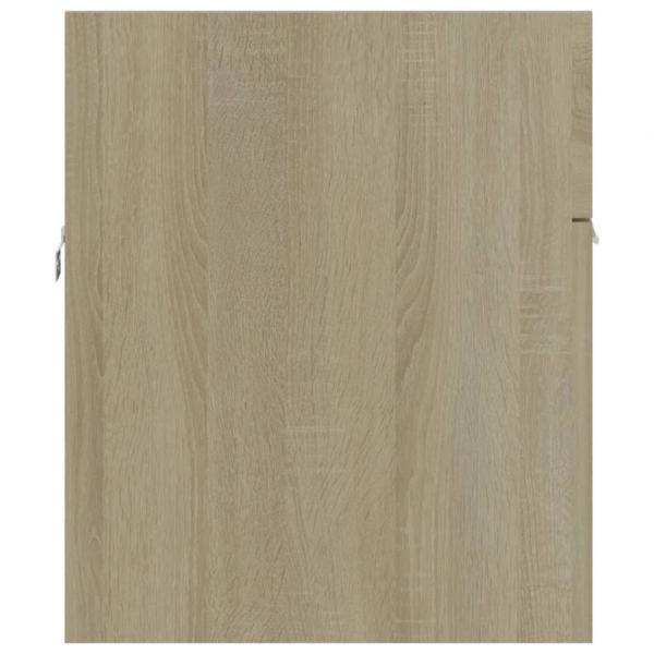 Waschbeckenunterschrank Sonoma-Eiche 90x38,5x46cm Holzwerkstoff