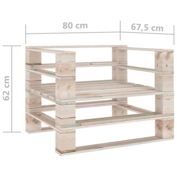 Gartensessel aus Paletten Kiefernholz Imprägniert