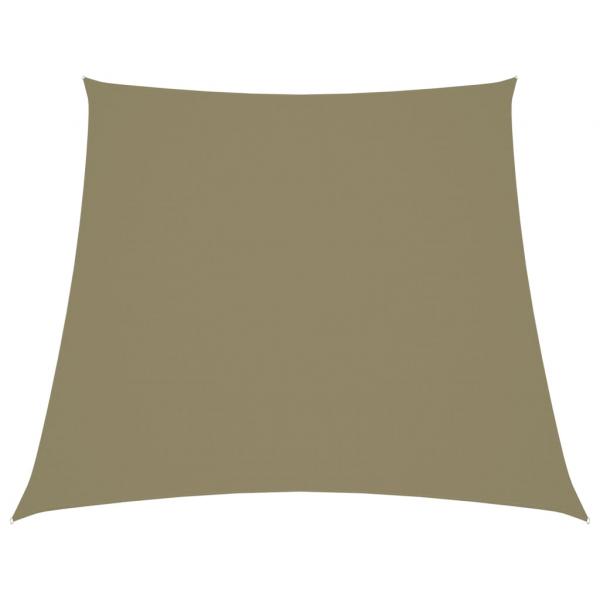 ARDEBO.de - Sonnensegel Oxford-Gewebe Trapezform 4/5x4 m Beige