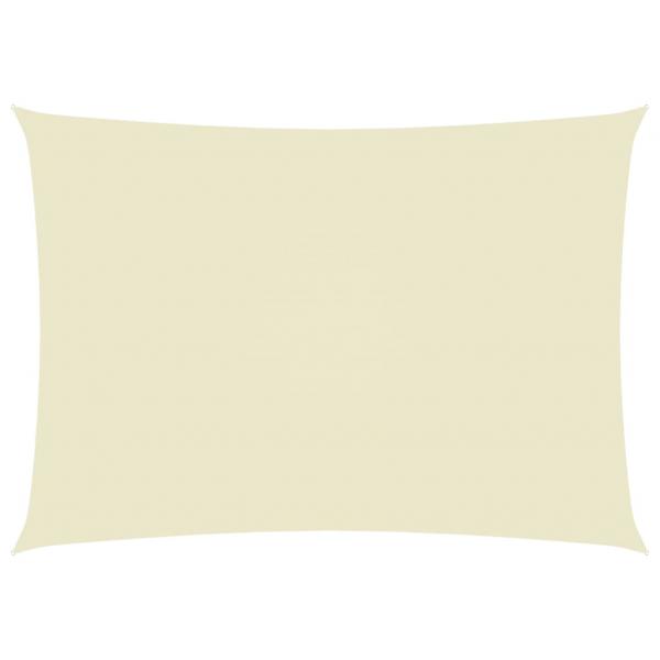 Sonnensegel Oxford-Gewebe Rechteckig 3,5x5 m Creme