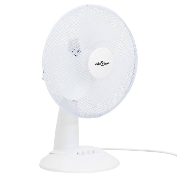 ARDEBO.de - Tischventilator 3 Geschwindigkeiten 30 cm 40 W Weiß