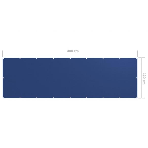 Balkon-Sichtschutz Blau 120x400 cm Oxford-Gewebe