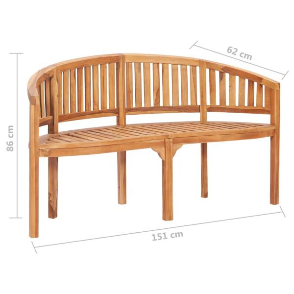 4-tlg. Garten-Lounge-Set Massivholz Teak