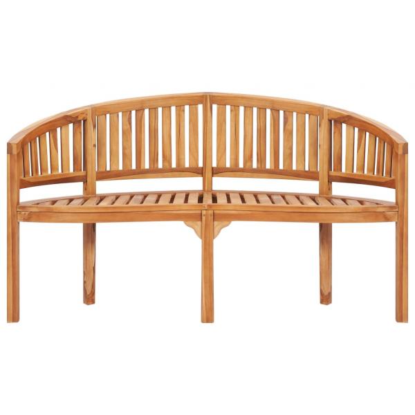 4-tlg. Garten-Lounge-Set Massivholz Teak