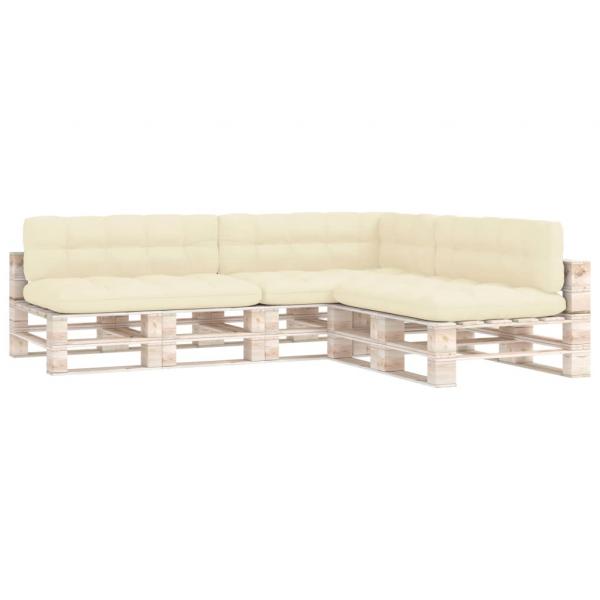 Palettensofa-Auflagen 7 Stk. Creme