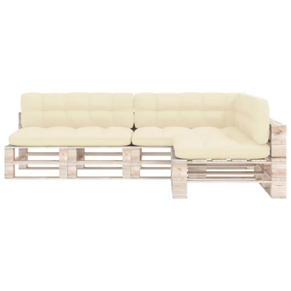 Palettensofa-Auflagen 7 Stk. Creme