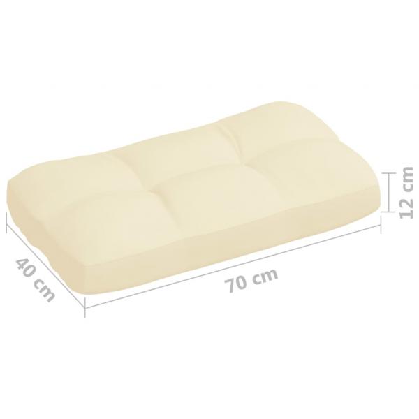 Palettensofa-Auflagen 7 Stk. Creme