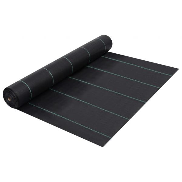 ARDEBO.de - Unkrautfolie Schwarz 1x25 m PP