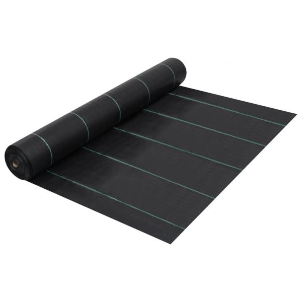 ARDEBO.de - Unkrautfolie Schwarz 1x50 m PP