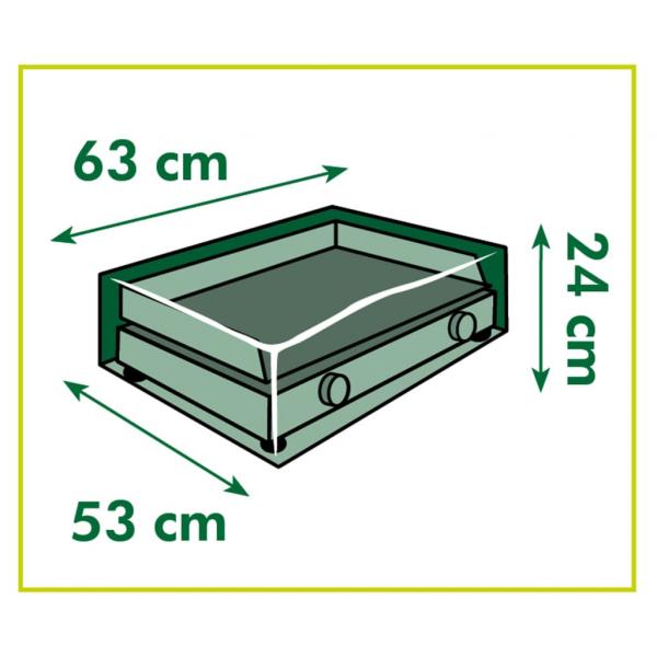 Nature Abdeckhaube für Plancha-Grill 63x53x24 cm