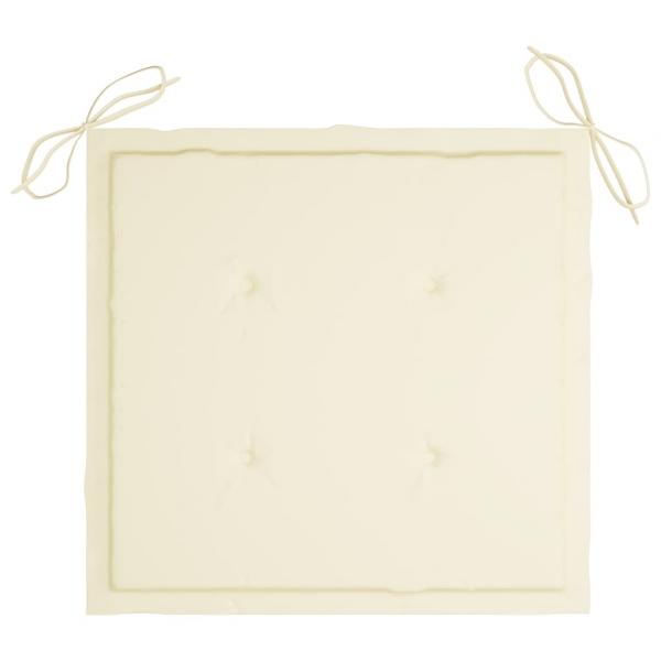 Gartenstuhl-Kissen 6 Stk. Creme 50x50x3 cm Oxford-Gewebe