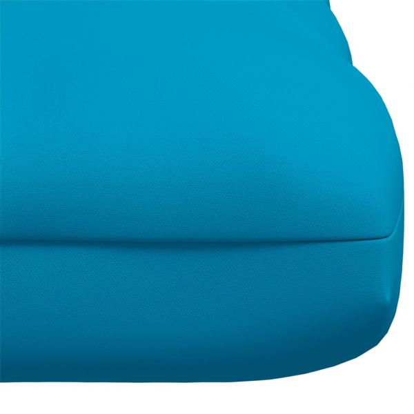 Palettenkissen Blau 120x80x12 cm Stoff