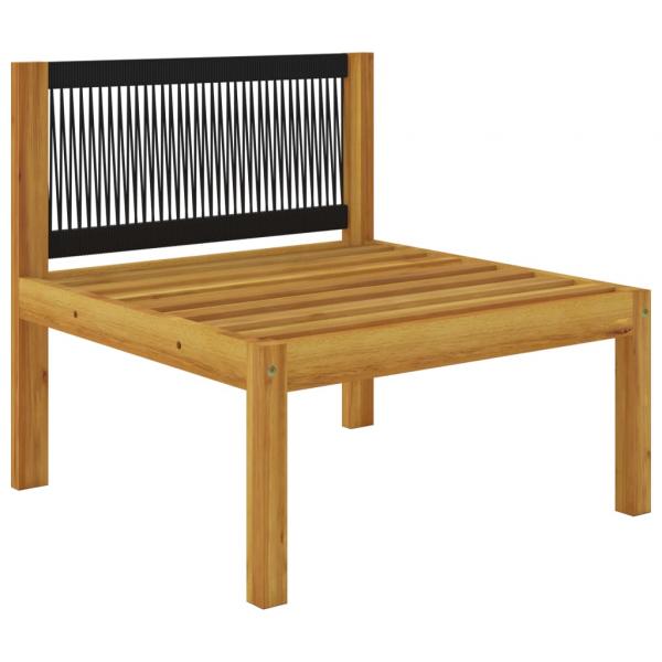 4-Sitzer-Gartensofa mit Kissen Massivholz Akazie