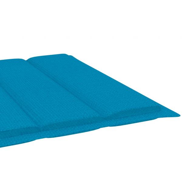 Sonnenliegen-Auflage Blau 200x60x3 cm Oxford-Gewebe