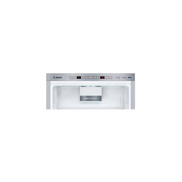 Bosch KGE398IBP Stand Kühl-Gefrierkombination, 60 cm breit, 343 L, VitaFresh, LowFrost, LED Beleuchtung, Edelstahl mit Antifingerprint