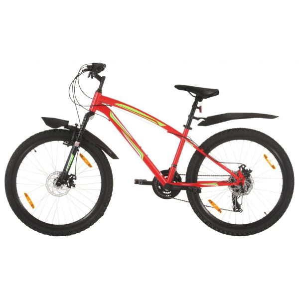 ARDEBO.de - Mountainbike 21 Gang 26 Zoll Rad 36 cm Rot