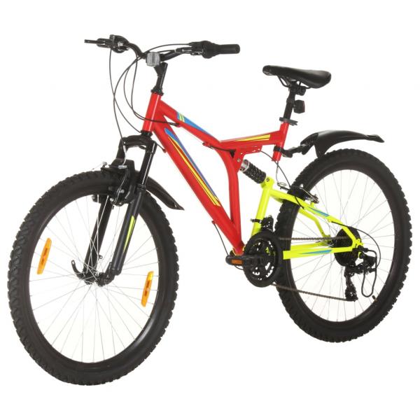 Mountainbike 21 Gang 26 Zoll Rad 49 cm Rot