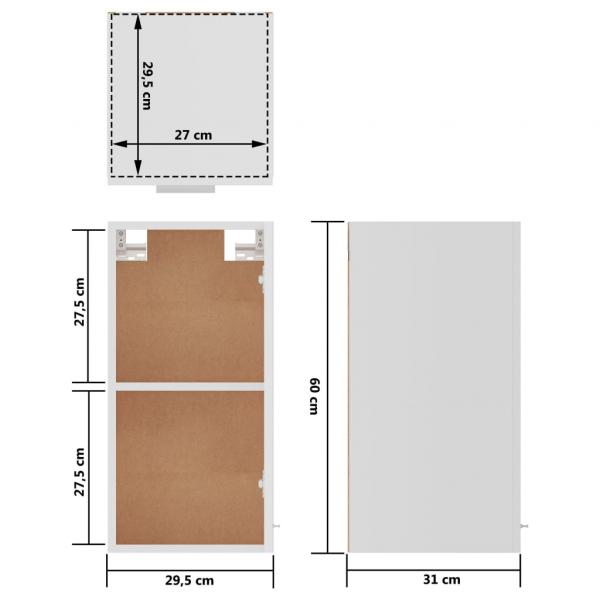 8-tlg. Küchenzeile Weiß Holzwerkstoff