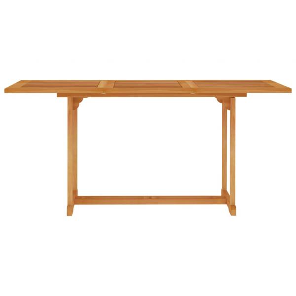 Gartentisch 150x90x75 cm Teak Massivholz