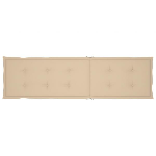 Liegestuhl-Auflage Beige (75+105)x50x4 cm