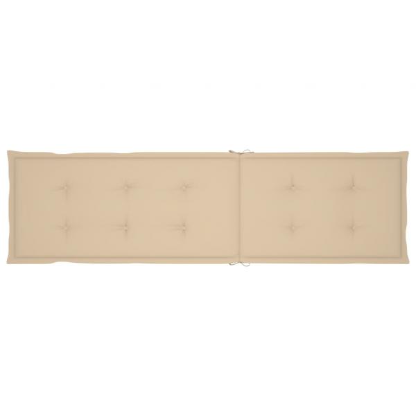 Liegestuhl-Auflage Beige (75+105)x50x4 cm