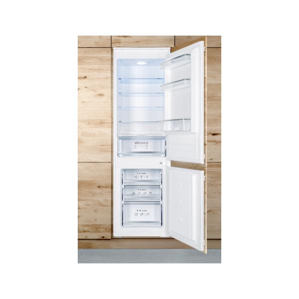 Amica EKGCS 387 920 Einbau Kühl-Gefrierkombination, Nischenhöhe: 178 cm, 270 L, Schlepptürtechnik, FrostControl, LED-Beleuchtung