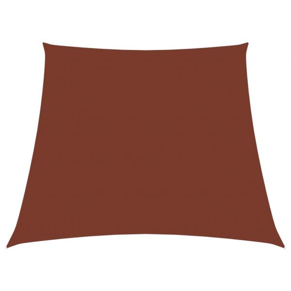 ARDEBO.de - Sonnensegel Oxford-Gewebe Trapezform 3/4x3 m Terrakotta-Rot