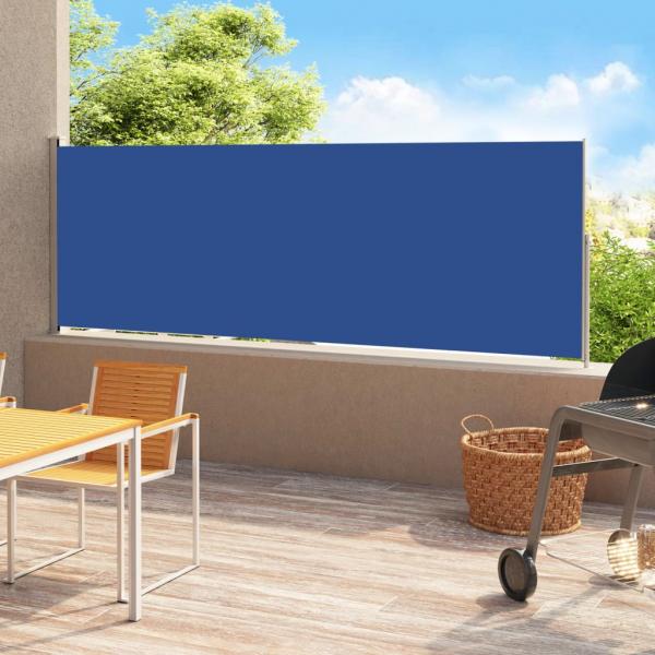 ARDEBO.de - Seitenmarkise Ausziehbar 180x500 cm Blau