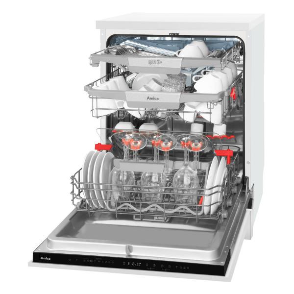 Amica EGSPV 590 900 Vollintegrierter Geschirrspüler, 60 cm breit, 14 Maßgedecke, 9 Spülprogramme, Aquastopp, Startzeitvorwahl