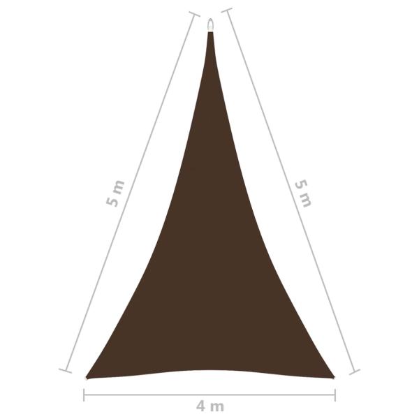 Sonnensegel Oxford-Gewebe Dreieckig 4x5x5 m Braun