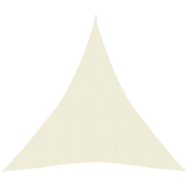 ARDEBO.de - Sonnensegel 160 g/m² Creme 5x6x6 m HDPE