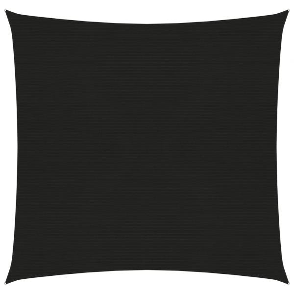 ARDEBO.de - Sonnensegel 160 g/m² Schwarz 3,6x3,6 m HDPE