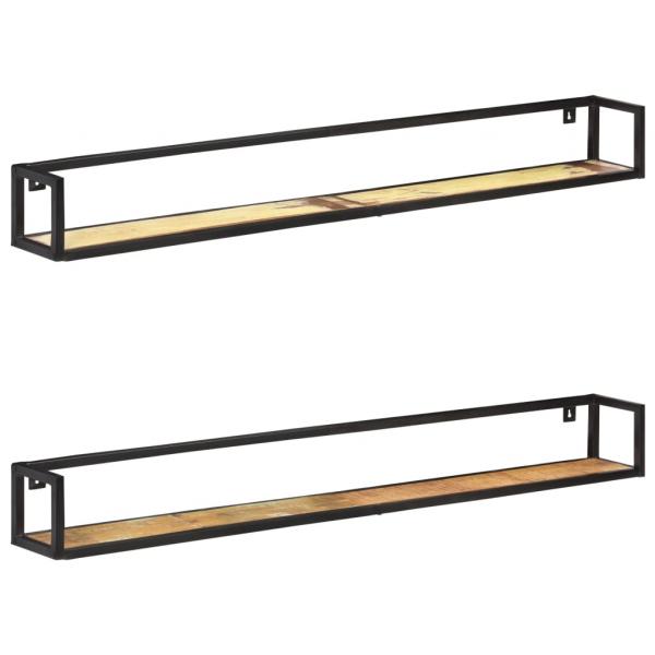 ARDEBO.de - Wandregale 2 Stk. 160 cm Altholz Massiv