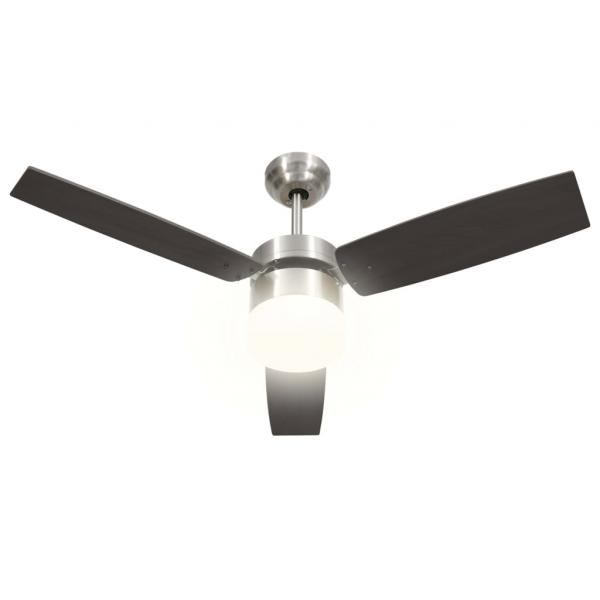 Deckenventilator mit Licht und Fernbedienung 108 cm Dunkelbraun