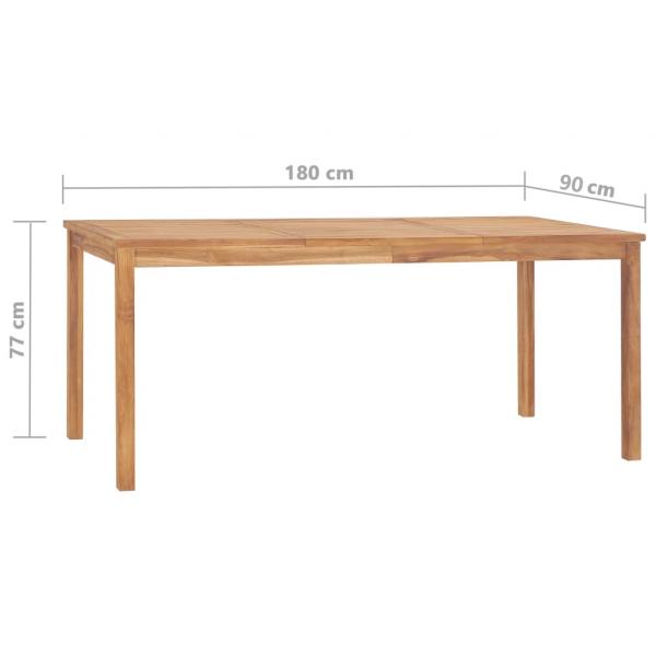 5-tlg. Garten-Essgruppe Massivholz Teak