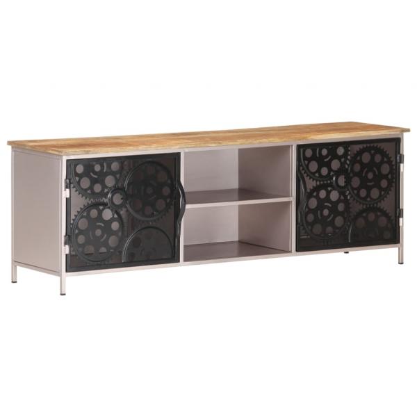 ARDEBO.de - TV-Schrank 120x30x40 cm Raues Mangoholz