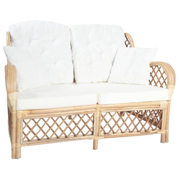 ARDEBO.de - 2-Sitzer-Sofa Rattan 